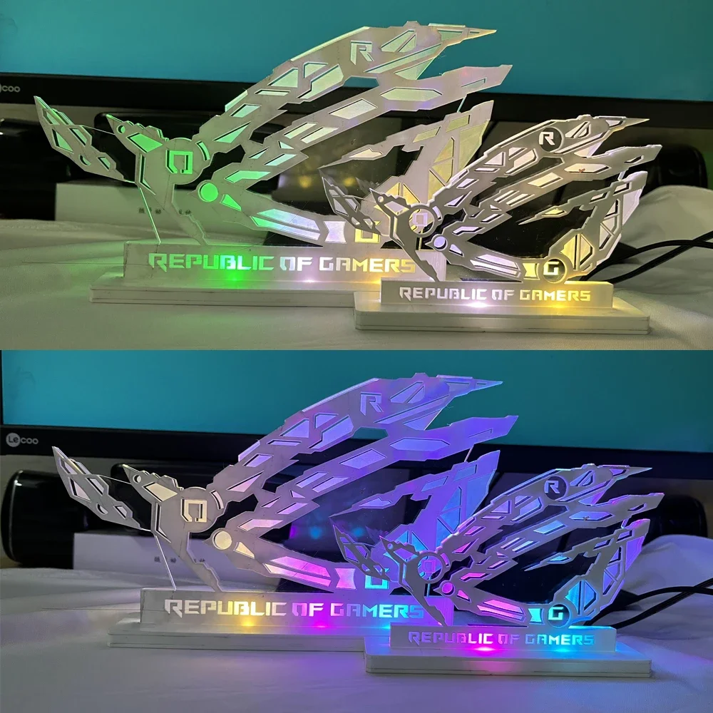 Retro Gaming Pc Case - ARGB Desktop Computer Figure Acrylic,DIY Gaming