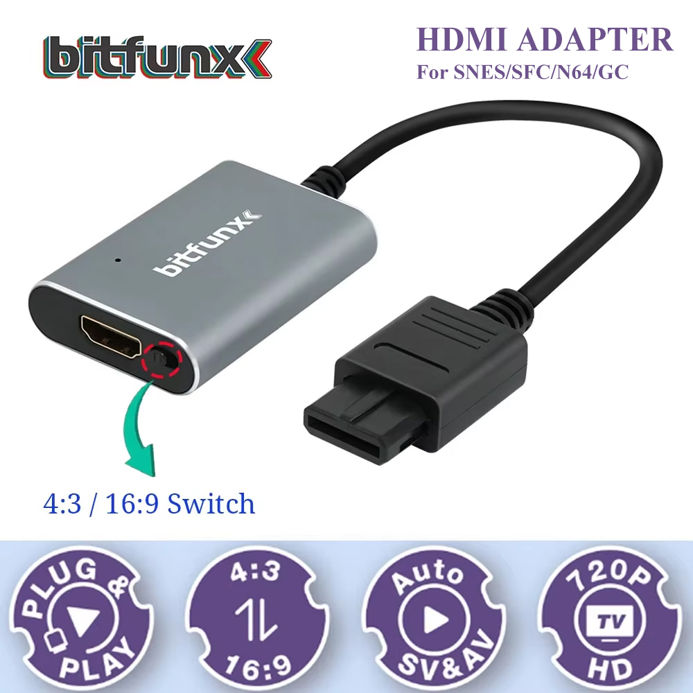 Retro Gaming Mobile - Bitfunx 720P Svideo / AV To
