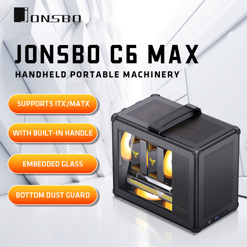 Retro Gaming Pc Case - JONSBO C6 MAX Mesh Handle MATX