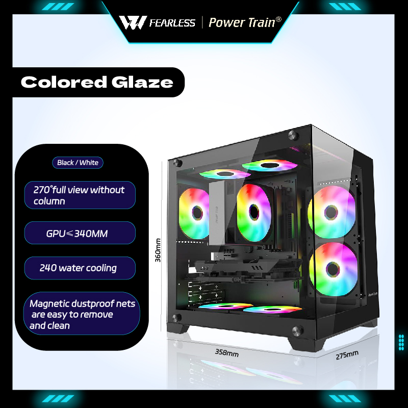 Power Train Coloured Glaze MAT - огляд і ціна Retro Gaming Pc Case