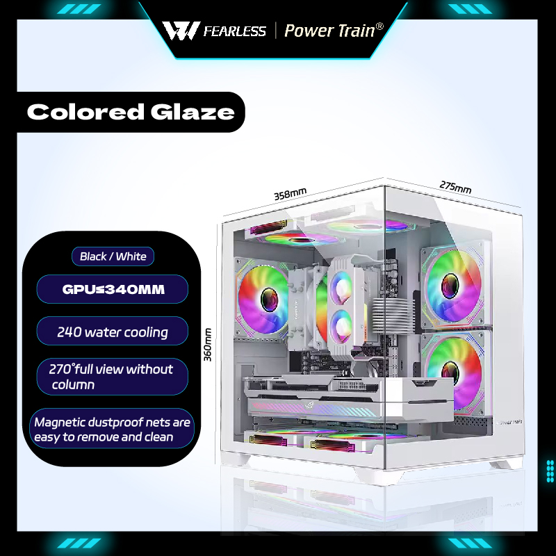 Power Train Coloured Glaze MAT - огляд і ціна Retro Gaming Pc Case