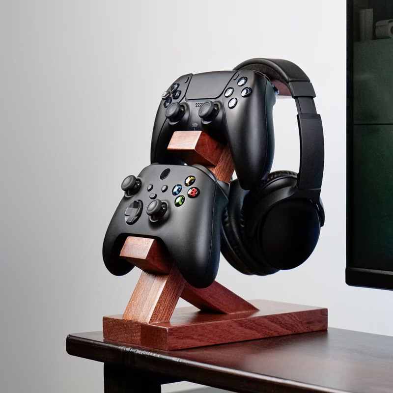 Wooden Controller Stand Multif - огляд і ціна Retro Gaming Headset