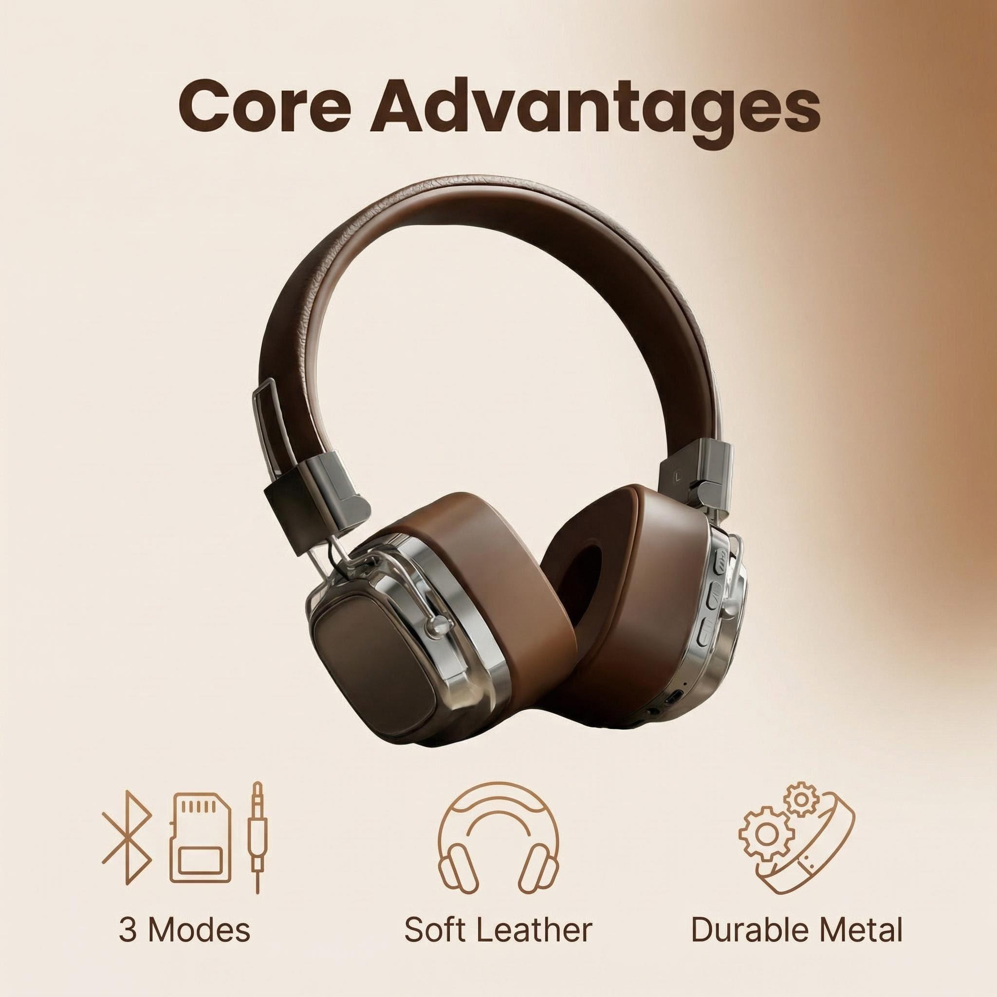 Retro Leather Over-ear Headpho - огляд і ціна Retro Gaming Mobile