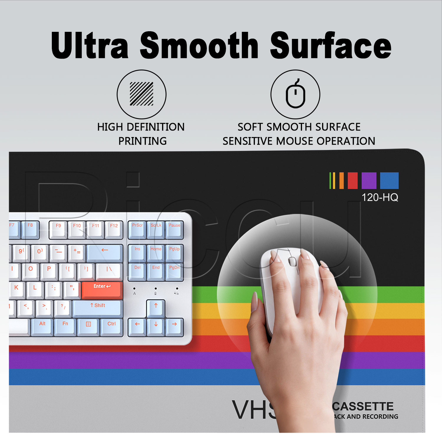 Retro VHS Style Mouse Pad Xxl  - огляд і ціна Retro Gaming Keyboard And Mouse