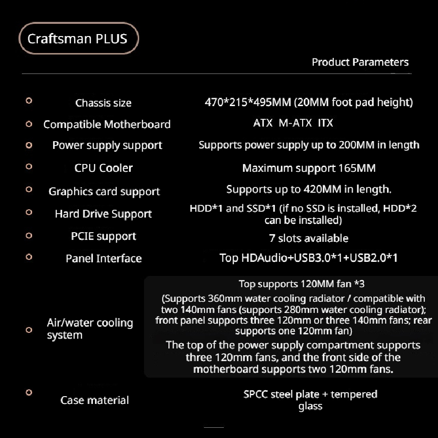WJCOOLMAN Craftsman Plus ATX M - огляд і ціна Retro Gaming Pc Case