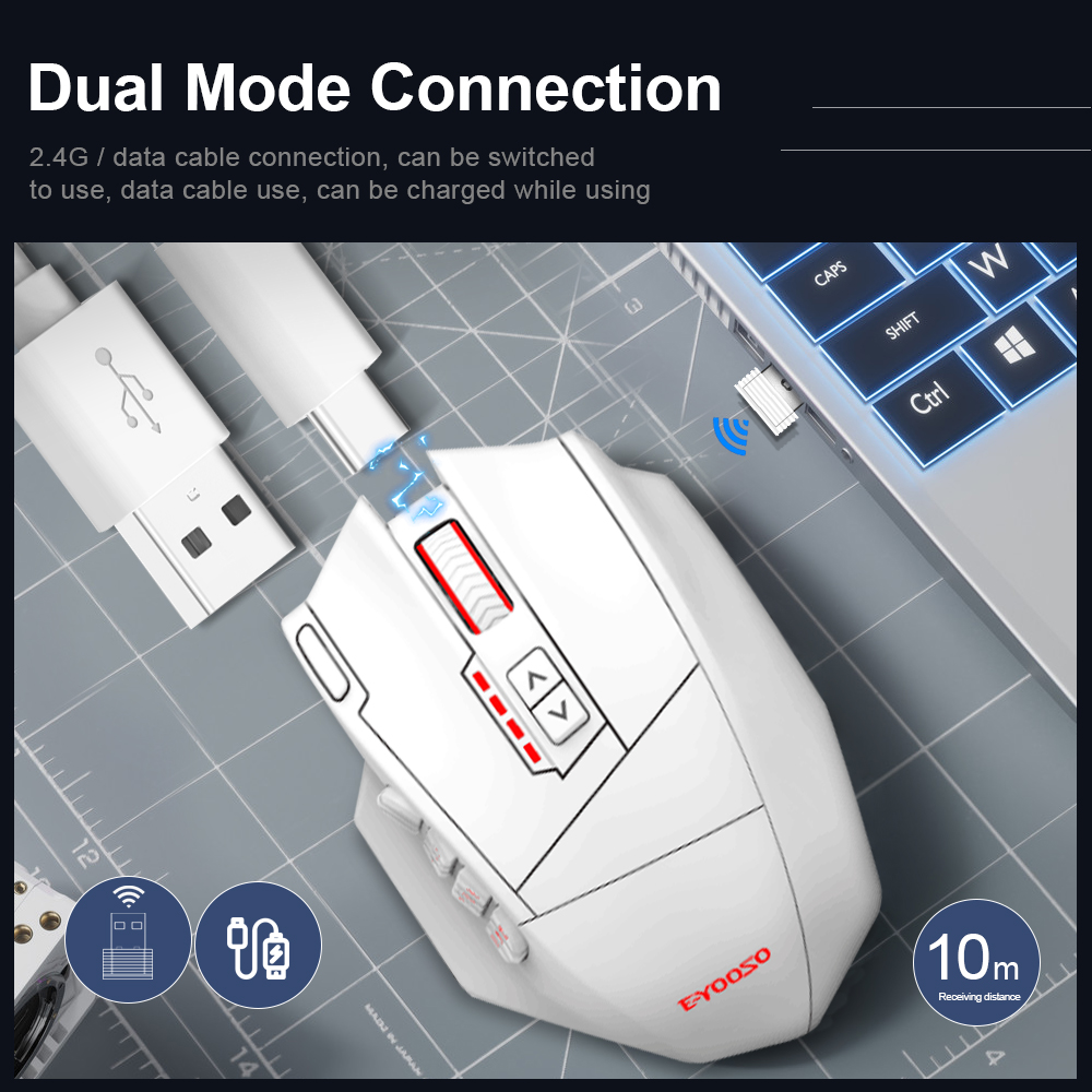 E-YOOSO X-33 RGB USB 2.4G Wire - огляд і ціна Mouse Gaming Retro