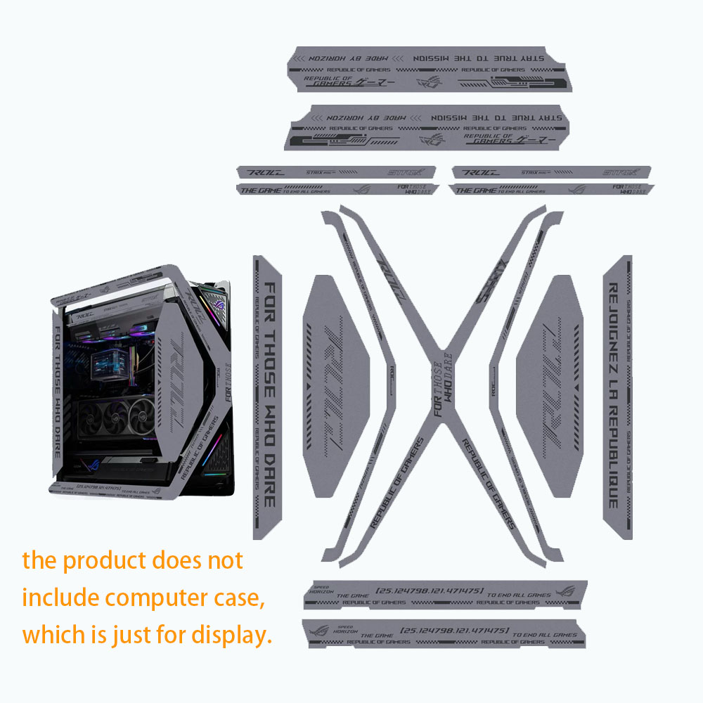 15pcs DIY Stickers For ASUS HY - огляд і ціна Retro Gaming Pc Case